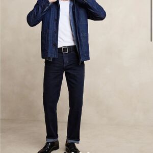 NWT BR Mid Rise Straight Leg Jeans (Hemmed)